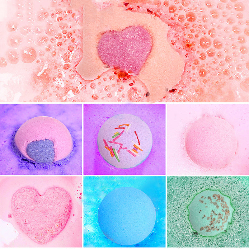12 Pcs Bath Bomb Gift Set - Glow Formula