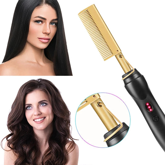 3 In 1 Electric Hot Comb - Glow Formula