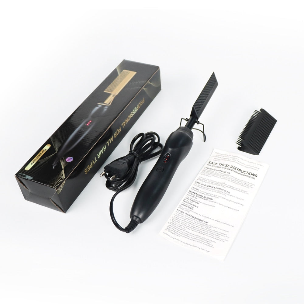 3 In 1 Electric Hot Comb - Glow Formula
