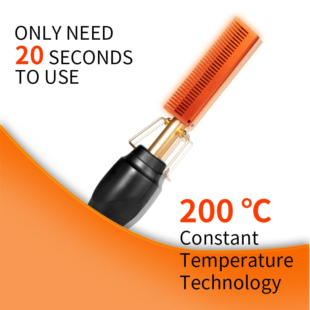 3 In 1 Electric Hot Comb - Glow Formula