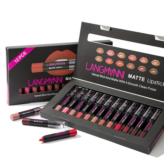 A 12-Piece Natural Waterproof Pen Beauty Set