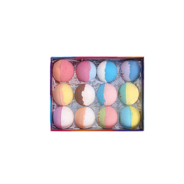 12 Pcs Bath Bomb Gift Set - Glow Formula