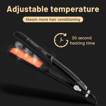 Professional Steam Hair Straightener - Glow Formula