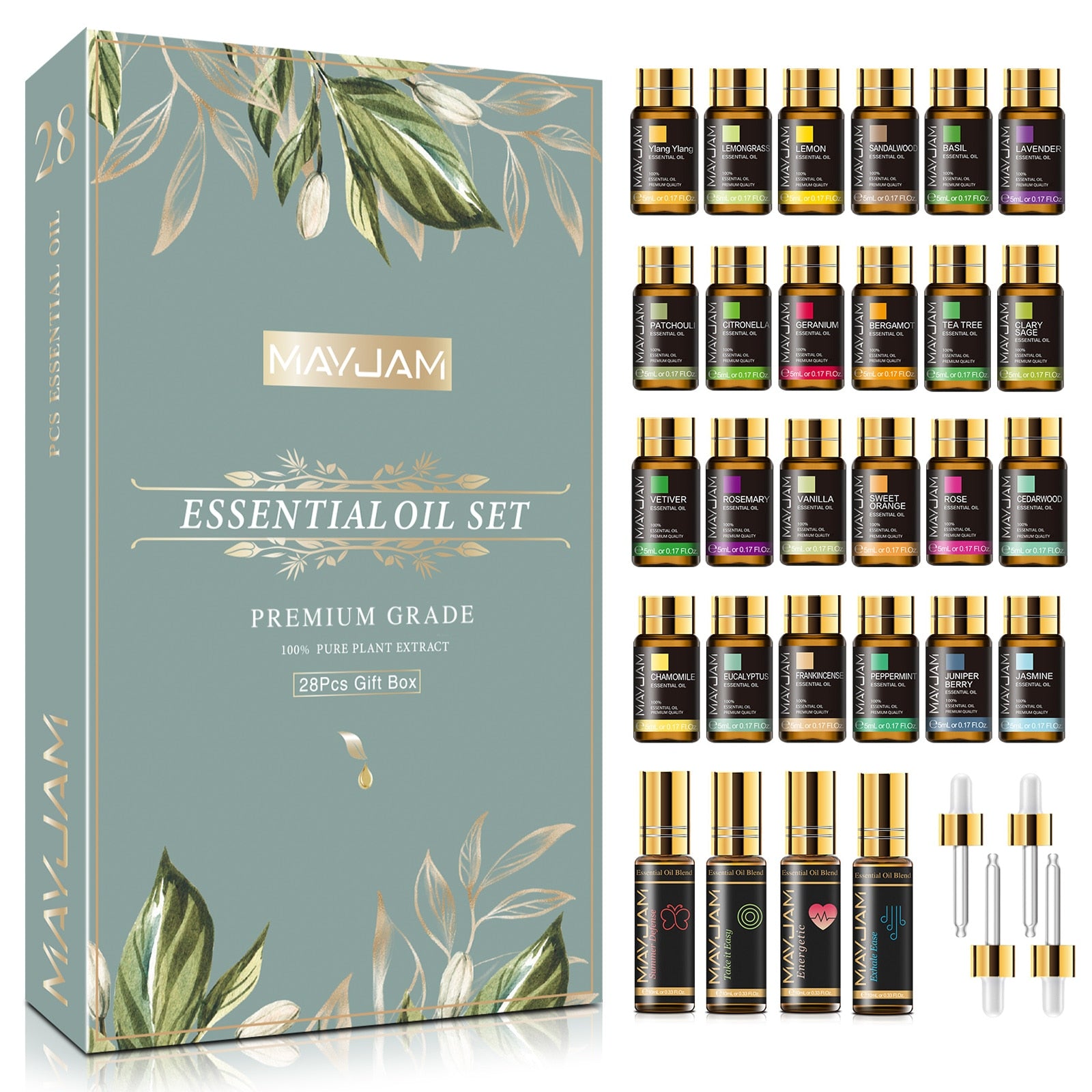 28pcs Pure Natural Essential Oil Gift Set - Glow Formula